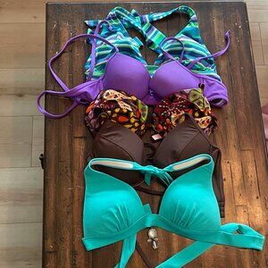 Five bikini tops Victoria's Secret / Old Navy sizes M and 36C